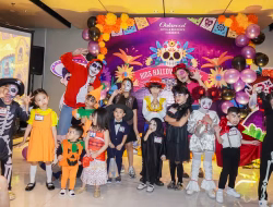 Mengintip Keseruan Pesta Halloween Anak Anak “Día de los Muertos” di Oakwood Surabaya