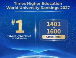 BINUS University Pertahankan Posisi sebagai Perguruan Tinggi Swasta #1 di Indonesia dalam Times Higher Education World University Rankings 2027